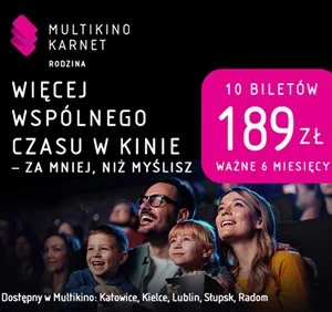 Filmowe historie najlepiej przeżywać razem. Karnet Rodzina od teraz we wszystkich kinach Multikino