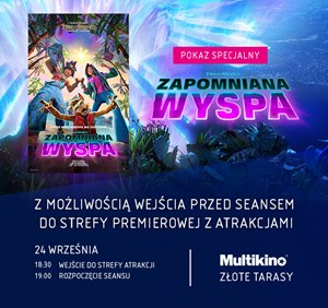 Pokaz specjalny filmu „Zapomniana wyspa” już 24 września w Multikinie Złote Tarasy