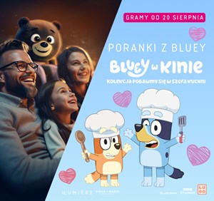 Bluey w Multikinie: zabaw się w szefa kuchni razem z uroczą suczką i jej rodziną!
