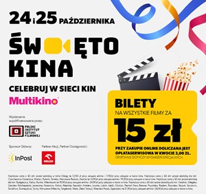 Święto Kina powraca! Cały weekend z filmami za 15 zł