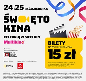 Święto Kina powraca! Cały weekend z filmami za 15 zł